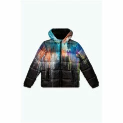 Hype Black Drip Fade Puffer Jacket -Hype Shop unnamed file 5838