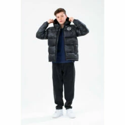 Hype. Kids Black Camo Puffer Jacket
