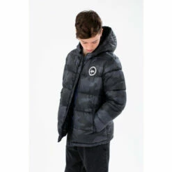 Hype. Kids Black Camo Puffer Jacket -Hype Shop unnamed file 5853