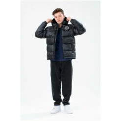 Hype. Kids Black Camo Puffer Jacket -Hype Shop unnamed file 5855