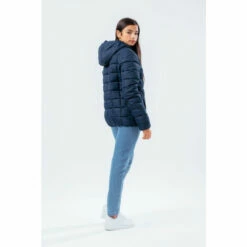 Hype. Girls Navy Blue Baffled Casual Jacket -Hype Shop unnamed file 5860