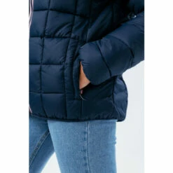 Hype. Girls Navy Blue Baffled Casual Jacket -Hype Shop unnamed file 5861