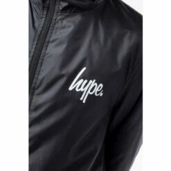 Hype. Kids Black Runner Jacket -Hype Shop unnamed file 5869