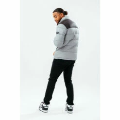 Hype. Mens Deep Filled Grey Puffer Jacket -Hype Shop unnamed file 5875