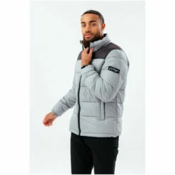 Hype. Mens Deep Filled Grey Puffer Jacket -Hype Shop unnamed file 5880