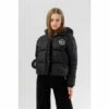 Hype. Girls Black Cropped Padded Puffer Jacket