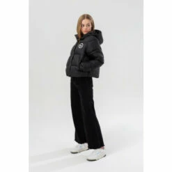 Hype. Girls Black Cropped Padded Puffer Jacket -Hype Shop unnamed file 5908