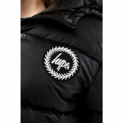 Hype. Girls Black Cropped Padded Puffer Jacket -Hype Shop unnamed file 5910
