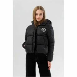 Hype. Girls Black Cropped Padded Puffer Jacket -Hype Shop unnamed file 5913