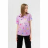 Hype. Girls Purple Heart Stamp Script T-Shirt -Hype Shop unnamed file 596