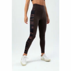 Hype. Womens Brown Panel Justhype Leggings -Hype Shop unnamed file 5993
