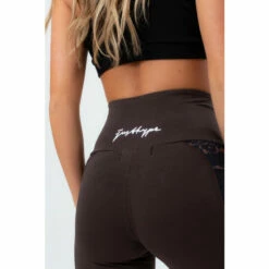 Hype. Womens Brown Panel Justhype Leggings -Hype Shop unnamed file 5995