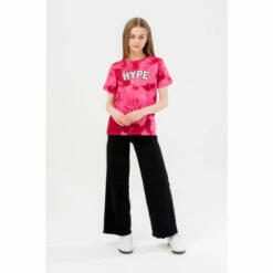 Hype. Girls Pink Blush Tie Dye College T-Shirt -Hype Shop unnamed file 605