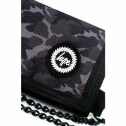 Hype. Black Mono Camo Chain Wallet -Hype Shop unnamed file 6060