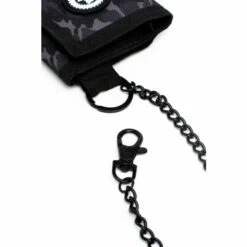 Hype. Black Mono Camo Chain Wallet -Hype Shop unnamed file 6061