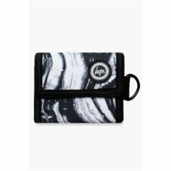 Hype. Black Mono Out Of Space Marble Wallet -Hype Shop unnamed file 6087