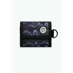 Hype. Black Mono Wave Drip Wallet