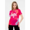 Hype. Girls Pink Finger Paint Scribble T-Shirt -Hype Shop unnamed file 610