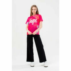 Hype. Girls Pink Finger Paint Scribble T-Shirt -Hype Shop unnamed file 612