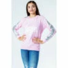 Hype. Pink Holo Side Stripe Kids Crew Jumper -Hype Shop unnamed file 6141