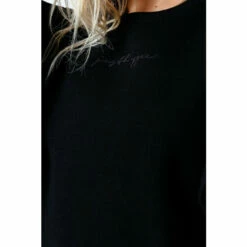 Hype. Black Scribble Logo Frill Women's Crew Neck Sweatshirt 5 Hype. Black Scribble Logo Frill Women's Crew Neck Sweatshirt -Hype Shop unnamed file 6160