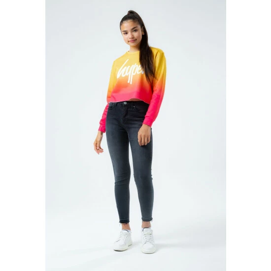 unnamed-file-6163.jpg Hype. Kids Sunset Fade Yellow Crop Crew Sweater -Hype Shop unnamed file 6163