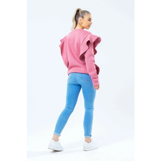 unnamed-file-6169.jpg Hype. Blush Pink Scribble Logo Frill Crew Neck Sweatshirt -Hype Shop unnamed file 6169