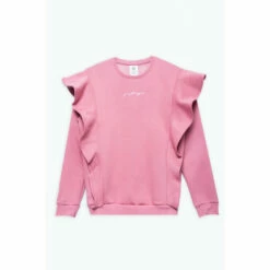 Hype. Blush Pink Scribble Logo Frill Crew Neck Sweatshirt 6 Hype. Blush Pink Scribble Logo Frill Crew Neck Sweatshirt -Hype Shop unnamed file 6171