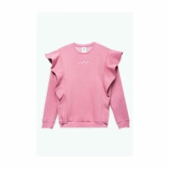 Hype. Blush Pink Scribble Logo Frill Crew Neck Sweatshirt 8 Hype. Blush Pink Scribble Logo Frill Crew Neck Sweatshirt -Hype Shop unnamed file 6173