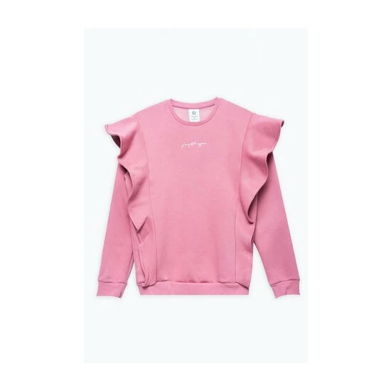 unnamed-file-6173.jpg Hype. Blush Pink Scribble Logo Frill Crew Neck Sweatshirt -Hype Shop unnamed file 6173