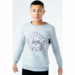 Hype. Grey Oil Cog Kids Crew Jumper