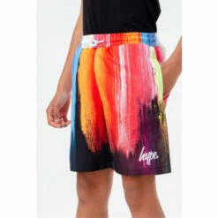 Hype. Boys Black Paint Drip Shorts