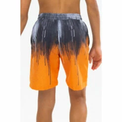 Hype. Orange Drips Crest Swim Shorts -Hype Shop unnamed file 6249