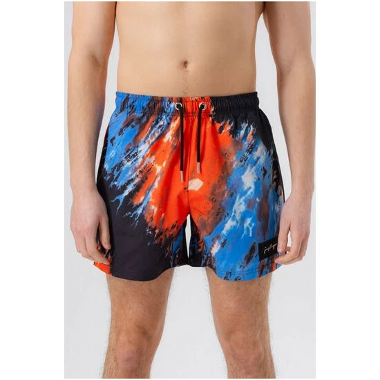 unnamed-file-6255.jpg Hype. Mens Bohemian Black Dye Scribble Patch Swim Shorts -Hype Shop unnamed file 6255