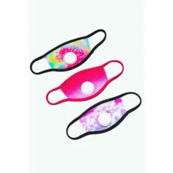 Hype. Kids Pink 3x Tie Dye Unicorn Face Mask Filter