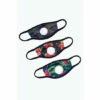 Hype. Kids Black 3x Spring Camo Face Mask Set -Hype Shop unnamed file 6307