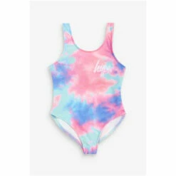 Hype. Girls Pink Lucid Tie Dye Swimsuit -Hype Shop unnamed file 6318
