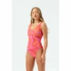 Hype. Womens Pink Swirl Swimsuit