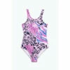 Hype. Girls Pink Abstract Leopard Script Swimsuit -Hype Shop unnamed file 6333