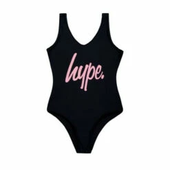 Hype. Black Script Swimsuit -Hype Shop unnamed file 6339