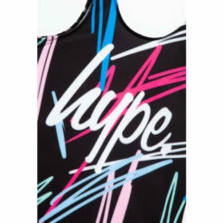 Hype. Girls Black Scribble Swimsuit -Hype Shop unnamed file 6343