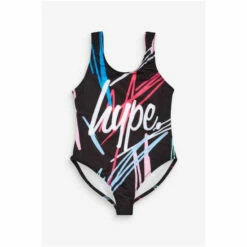 Hype. Girls Black Scribble Swimsuit -Hype Shop unnamed file 6345