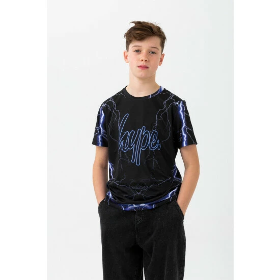unnamed-file-635.jpg Hype. Black Lightning Script T-Shirt -Hype Shop unnamed file 635