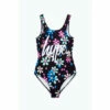 Hype. Girls Black Scribble Flower Script Swimsuit -Hype Shop unnamed file 6350