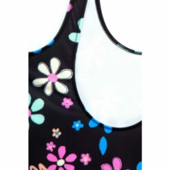Hype. Girls Black Scribble Flower Script Swimsuit -Hype Shop unnamed file 6352