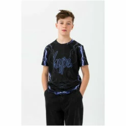 Hype. Black Lightning Script T-Shirt 6 Hype. Black Lightning Script T-Shirt -Hype Shop unnamed file 639