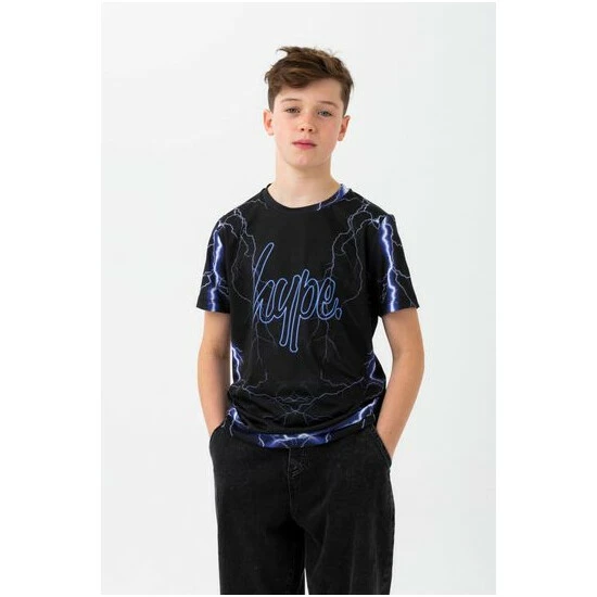 unnamed-file-639.jpg Hype. Black Lightning Script T-Shirt -Hype Shop unnamed file 639