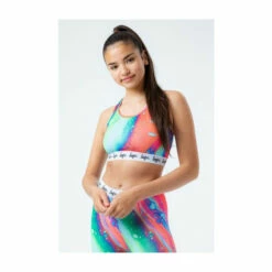 Hype. Green Kids Multi Bralet -Hype Shop unnamed file 6393