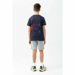 Hype. Black Midnight Art Script T-Shirt -Hype Shop unnamed file 647