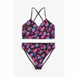 Hype. Womens Black Leopard Bikini -Hype Shop unnamed file 6587
